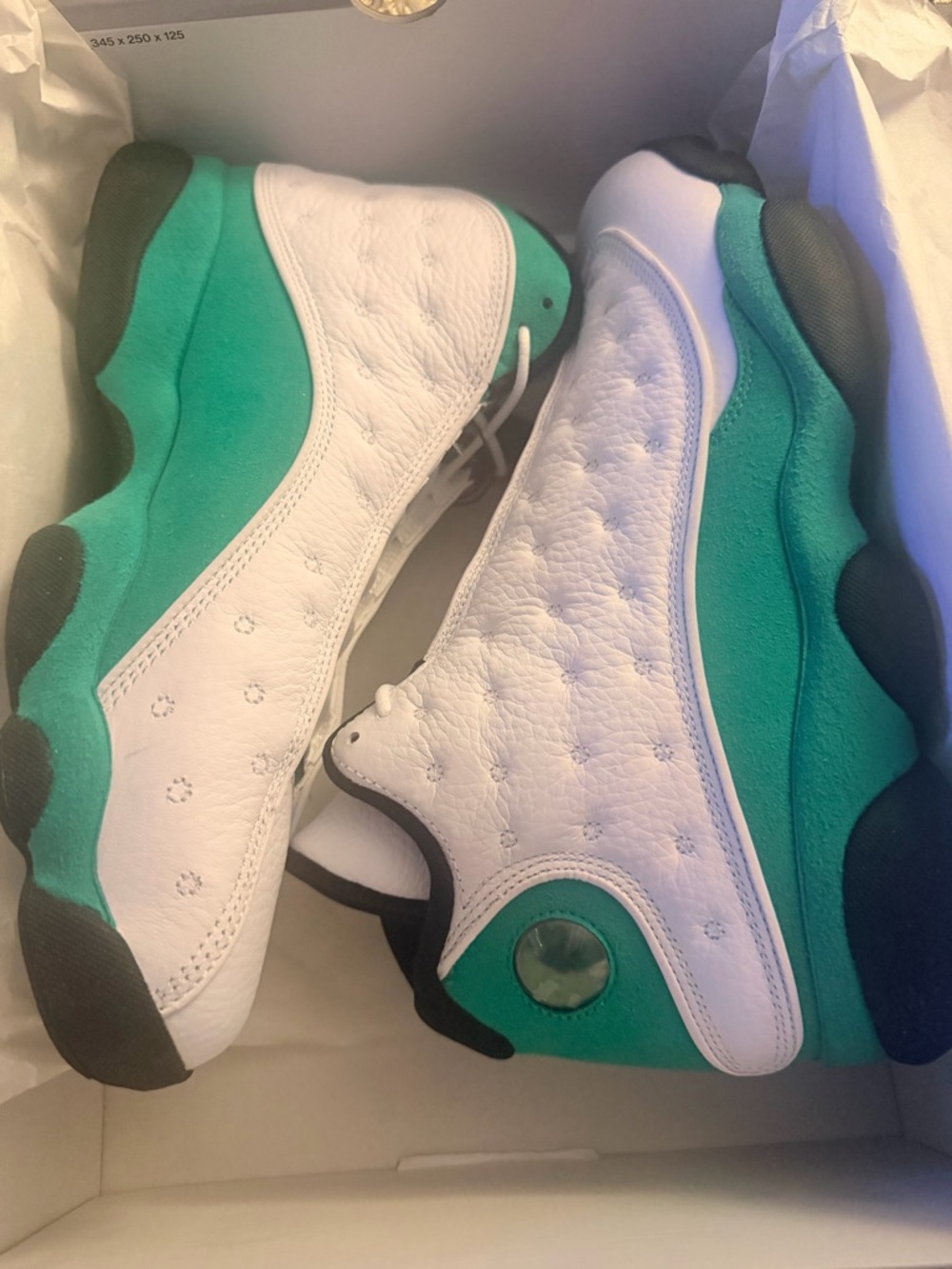 Jordan Retro Sneakers White and Teal